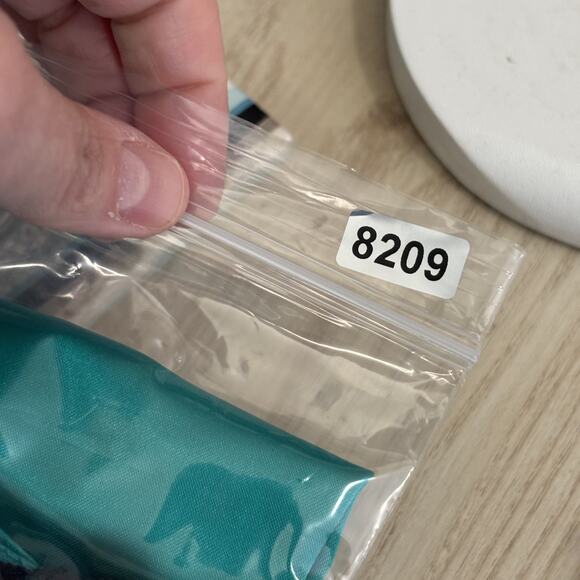 VTG 80s Jolie Madame Dress Junior 5 6‎ Mini Teal Bow Satin Wrap 90s Party USA - Picture 11 of 11